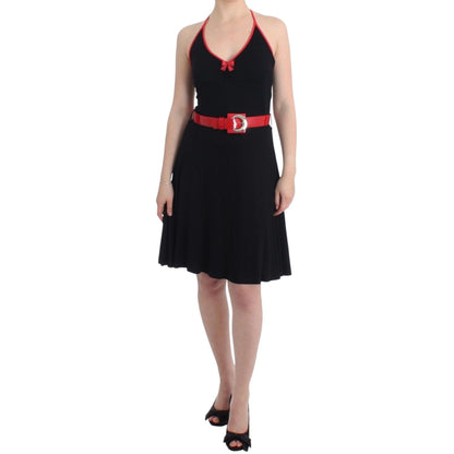 Roccobarocco Black belted palladio dress Roccobarocco