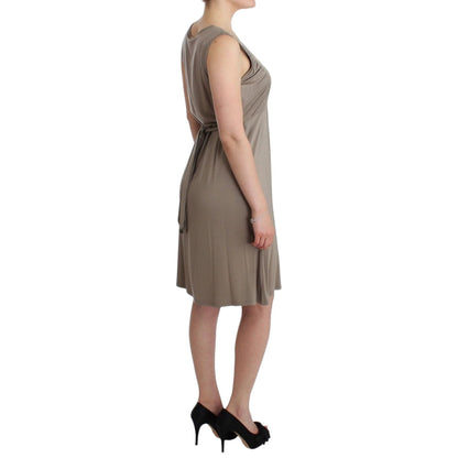 Roccobarocco Khaki studded sheath dress Roccobarocco