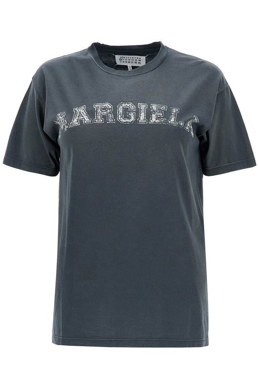 Maison Margiela logo t-shirt in cotton jersey Topwear Maison Margiela