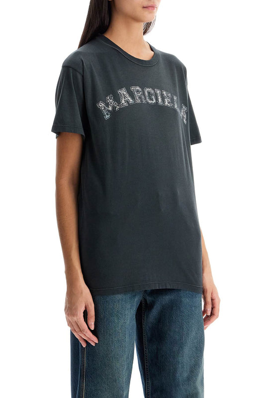 Maison Margiela logo t-shirt in cotton jersey Topwear Maison Margiela