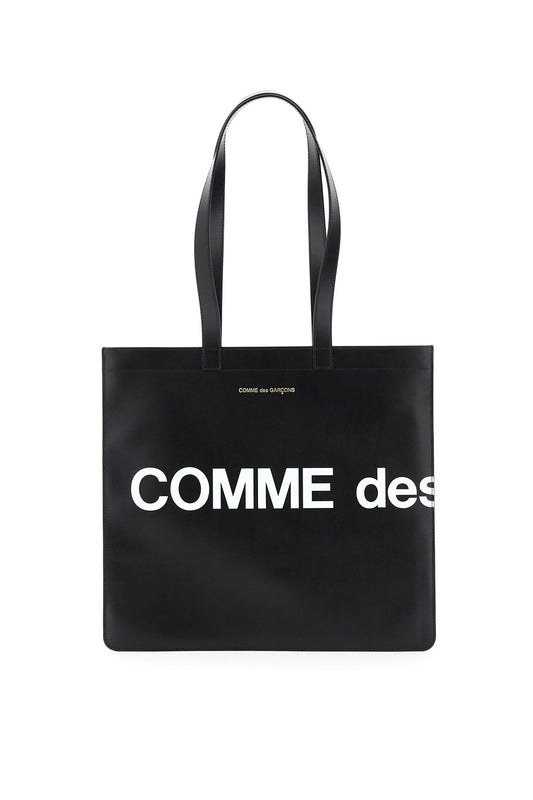 Comme Des Garcons Wallet leather tote bag with logo Shopper Comme Des Garcons Wallet