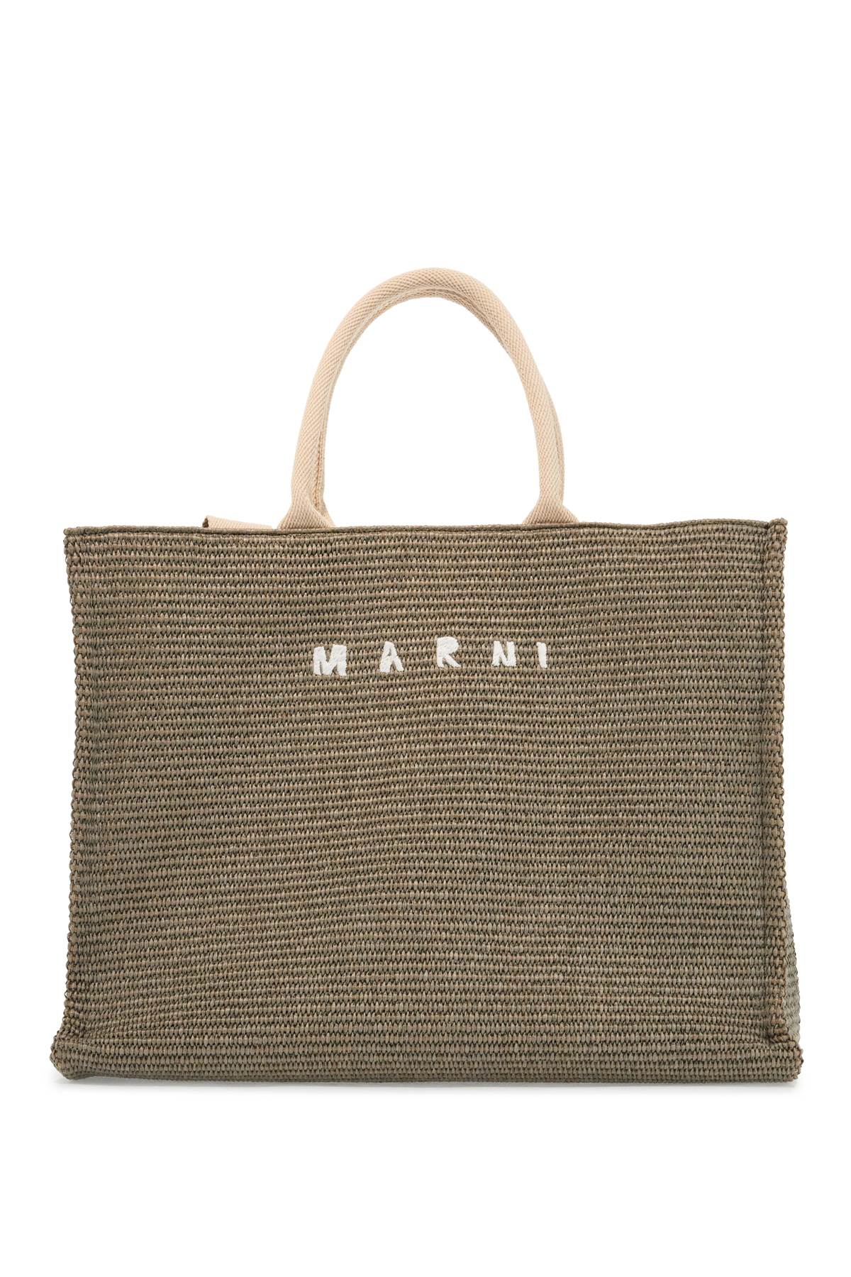 Marni large raffia effect tote bag Shopper Marni