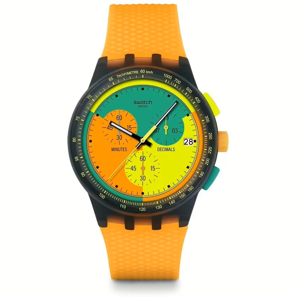 SWATCH Mod. NEON SIGNAL FLAG READY STOCKED WATCHES,Wristwatch