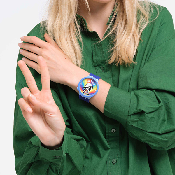 SWATCH Mod. PEACE HAND LOVE READY STOCKED WATCHES,Wristwatch