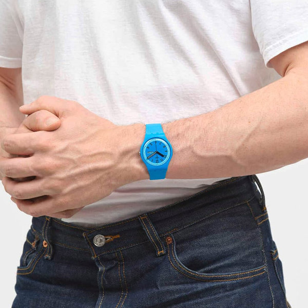 SWATCH Mod. PROUDLY BLUE READY STOCKED WATCHES,Wristwatch