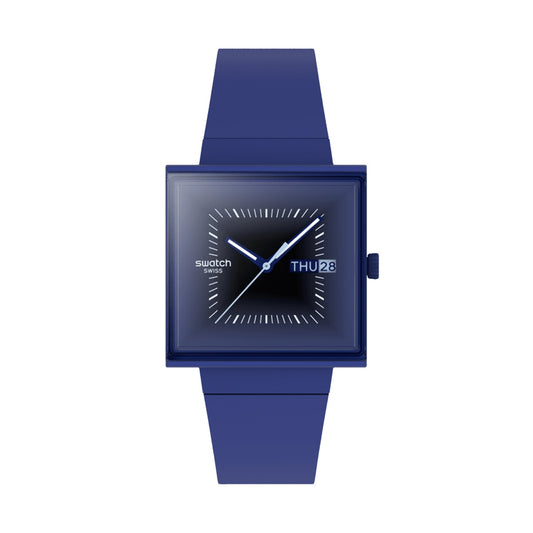 SWATCH Mod. SQUARELY BLACKLIGHT READY STOCKED WATCHES,Wristwatch