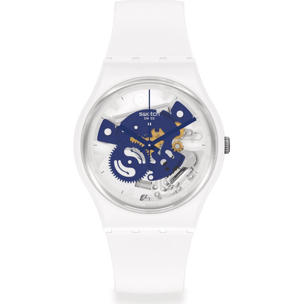 SWATCH Mod. TIME TO BLUE SMALL READY STOCKED WATCHES,Wristwatch