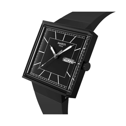 SWATCH Mod. WHAT IF…BLACKAGAIN? READY STOCKED WATCHES,Wristwatch