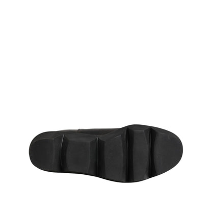 Sacai Black Chelsea Leather Pull On Women Ankle Boots Shoes Sacai