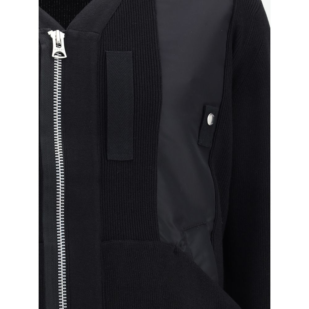 Sacai Black Cotton Bomber Sacai