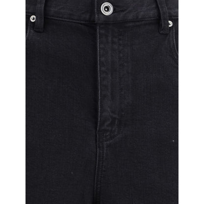 Self-Portrait Black Cotton High-Waisted Jean Self-Portrait