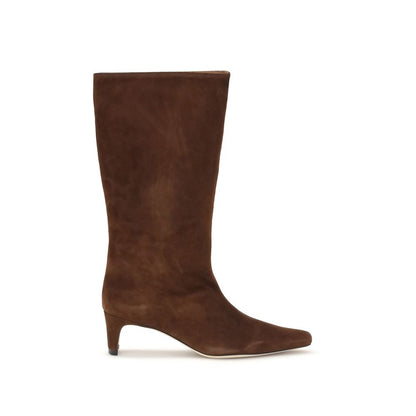 Staud Brown Lamb Ovis Aries Aries Ankle Boots Staud