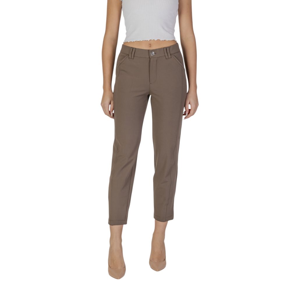 Street One Brown Polyester Pant
