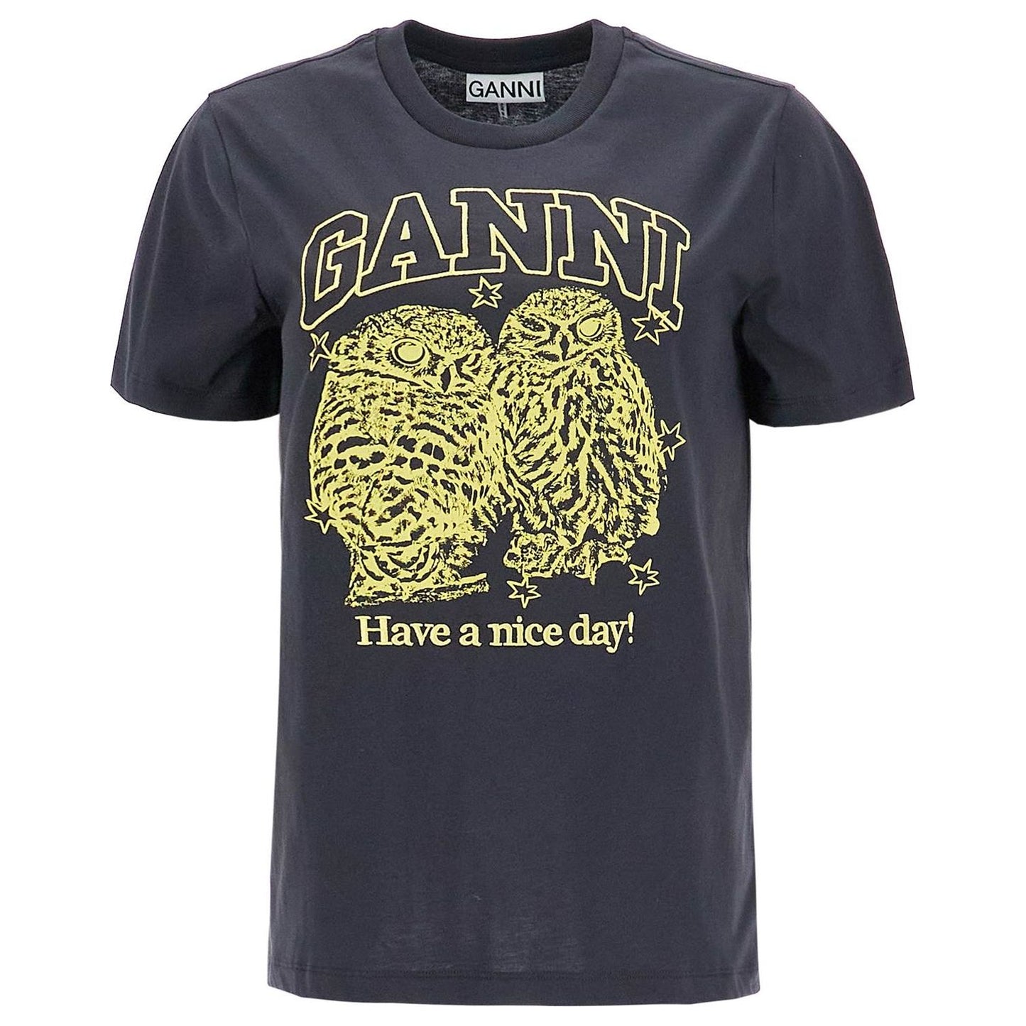 Ganni relaxed fit t-shirt with printed Topwear Ganni