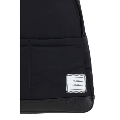Thom Browne Black Polyester Backpack