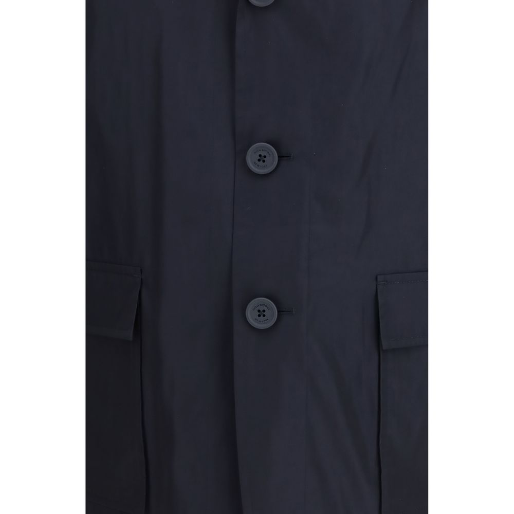 Thom Browne Blue Polyester Coat 1,1728,2,3,4,72470364320,Blue,Clothing,Coats - Jackets & Coats - Clothing,Jackets & Coats - Clothing,Men,New with tags,Thom Browne