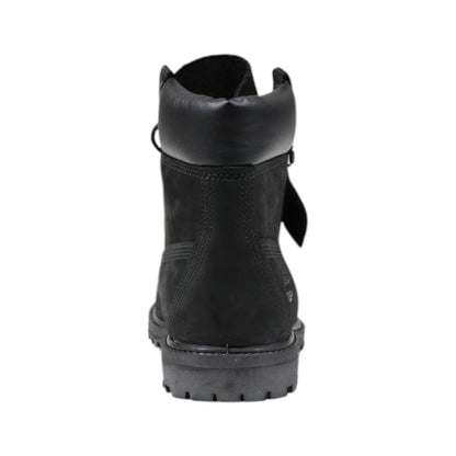 Timberland Black Leather Lace-Up Boots Timberland