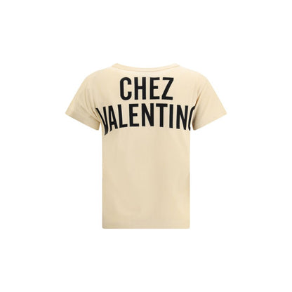 Valentino Beige Cotton T-Shirt Valentino