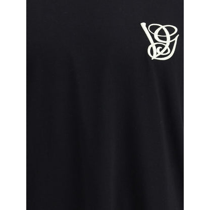 Valentino Black Cotton T-Shirt Valentino