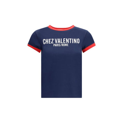 Valentino Blue Cotton T-Shirt
