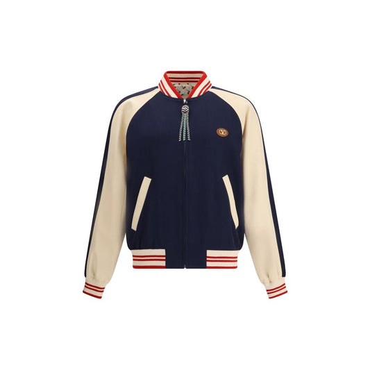 Valentino Multicolor Fleece Wool Bomber Valentino
