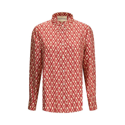 Valentino Multicolor Silk Pattern Shirt