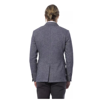 Verri Blue Polyester Blazer 1728,67465543840,Blazers - Men - Clothing,Blazers - Suits & Blazers - Clothing,Blue,Clothing,IT50 | L,Men,Men - Clothing,New with tags,Suits & Blazers - Clothing,Verri