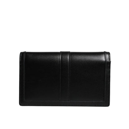 Versace Black Calfskin Leather Chain Strap Shoulder Crossbody Bag Versace