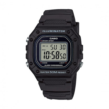 ?CASIO TIMELESS COLLECTION Mod. SPORT ILLUMINATOR WR 50M. ALARM. CHRONOGRAPH - BLACK CASIO COLLECTION & VINTAGE