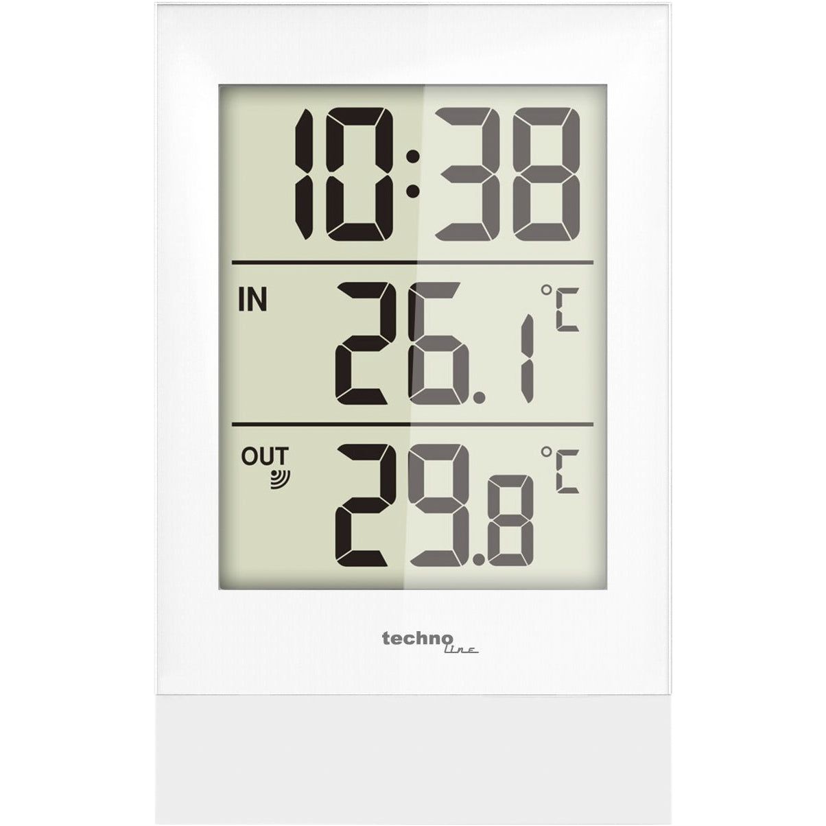 TECHNO LINE Mod. WS9178 - Termometro da parete-tavolo. tem interna-esterna con sensore wireless e orologio - Wall-table thermometer. indoor-outdoor temp with wireless sensor WATCHES TECHNO LINE