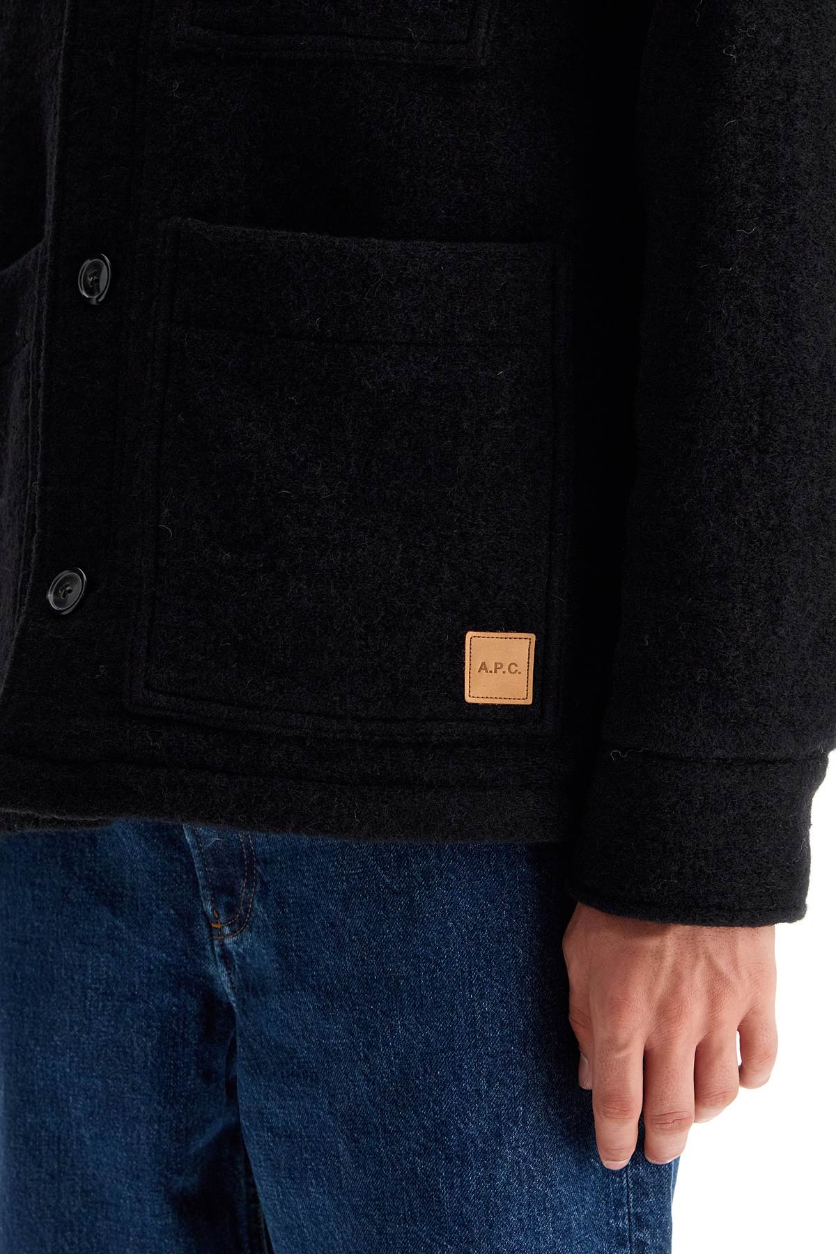 A.P.C. "emile wool effect fleece Vests A.P.C.