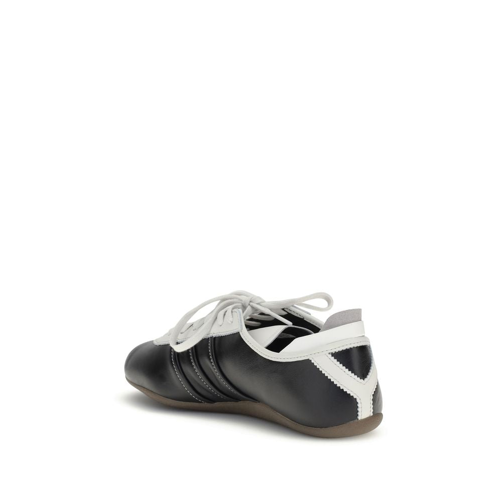 Y-3 Black Calf Leather Bos Taurus Low Top Sneakers Y-3