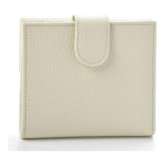 Elegant Ivory Leather Bifold Wallet Gucci