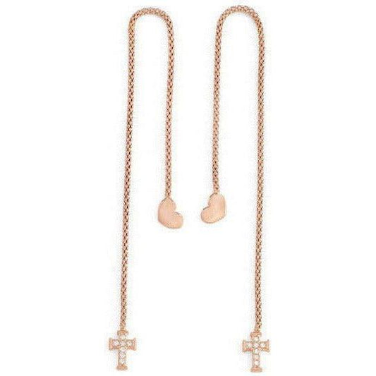 AMEN Mod. CUORE CROCE CRISTALLI ROSE GOLD AMEN