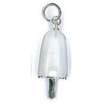 AMBROSINI JEWELS - PENDENTE ARGENTO 925° ghiacciolo finitura bianca pietra ghiaccio medio (29.5x13 mm) AMBROSINI JEWELS